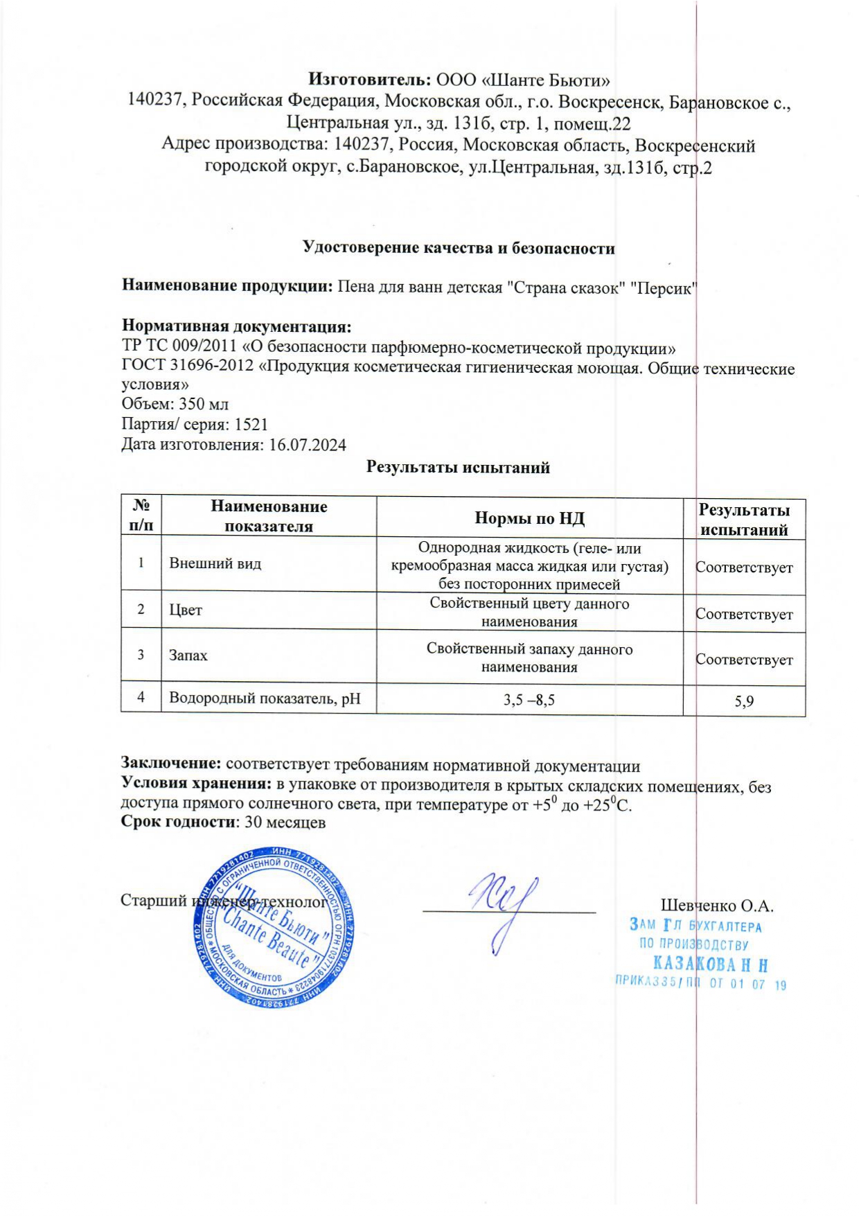 Паспорт №072024